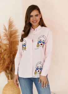 Женская рубашка с вышивкой First Way