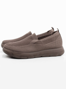 05-TEX-D03-09 DK. BEIGE Полуботинки спортивные летние мужские (текстиль)