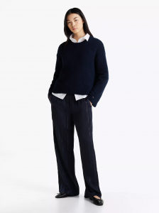 Metallic Stripe Pull-On Pant