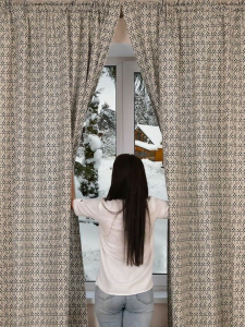 Штора набив. «Амелия» тесьма п/лен 145*260 см.