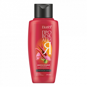 Шампунь перцовый укрепляющий против выпадения волос с экстрактом лопуха