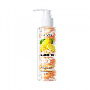 Трехцветный крем для рук с ароматом лимона SADOER 3-color Hand Cream, 120 гр