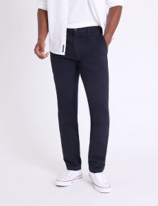 STRETCH TWILL SLIM STAIGHT CHINO PANTS