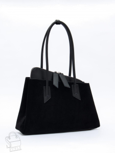 Сумка женская кожаная 6005L black Polina&Eiterou