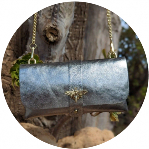 AB.Z PELLE Abeja ladrillo (330) plata