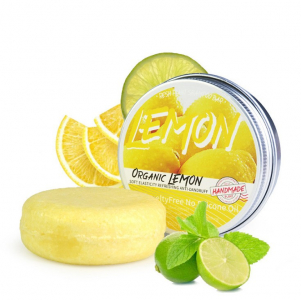 Органический твердый шампунь с экстрактом ЛИМОНА Fresh Plant Shampoo Bar, 60 гр.
