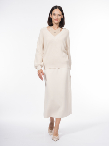 Джемпер оверсайз из хлопковой итальянской пряжи