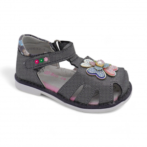 Сандалии BV0632-1-2 черно серебряные