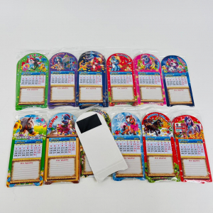 Магнитные календари на холодильник 24 шт в уп 20*9,5 см (арт. S-51)