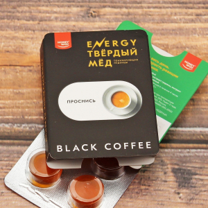 Твёрдый мёд «Energy» Black Coffe