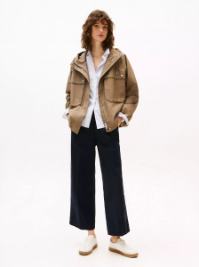 Pull-On Wide-Leg Ankle Pant