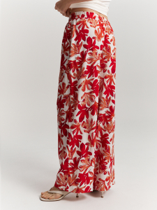 Брюки с флористическим принтом