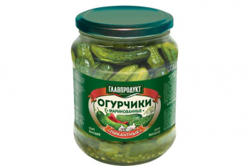 «Главпродукт», огурчики «Пикантные», 680 г
