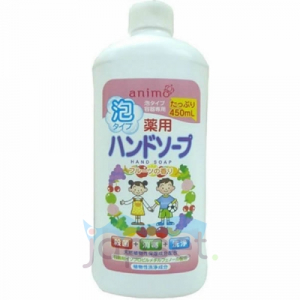 Animo Hand Soap Мыло пенка для рук c антибактериальным эффектом, аромат фруктов, флакон с крышкой, 450 мл