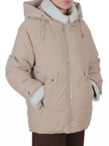 23211 BEIGE Куртка зимняя женская (150 гр. холлофайбер)