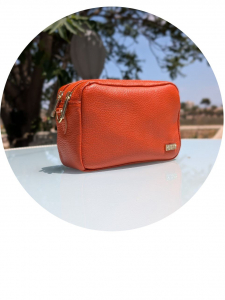 Итальянская сумка из натуральной кожи от AB.ZAPATOS Pelle 21-20 (370) naranja