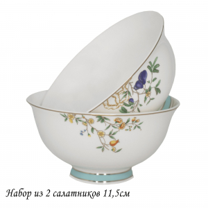 145-486 Набор из 2 салатников 11,5см HANOMI в под.уп.(х24)Костяной фарфор