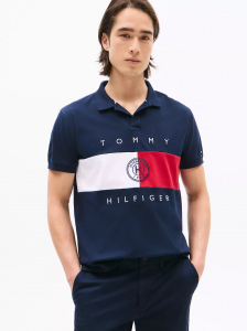 Regular Fit Flag Stripe Polo