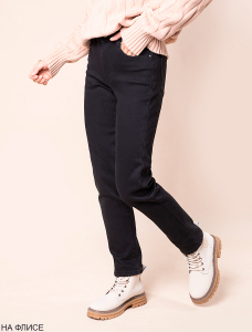 Эластичные джинсы-skinny на ФЛИСЕ