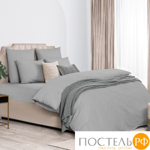 Dome ЛОРЕНО сер КПБ 200х215-1/180х200+25-1/50х70-2, 4 пр., хл/сат