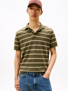 Regular Fit Stripe Wicking Polo