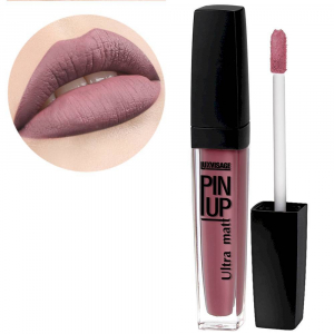 Блеск для губ pin up ultra matt LUXVISAGE розовый 40 pink orhid матовый финиш с пудровым эффектом