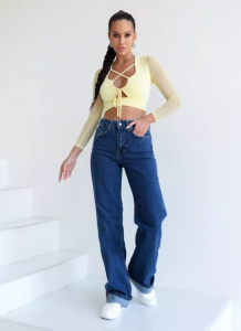 Женские джинсы на высокий рост прямые CRACPOT