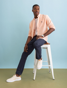 LONG SLEEVE STRETCH OXFORD SHIRT