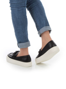 03-DJ35-2 BLACK Полуботинки женские (натуральная кожа)