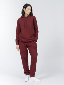 Свитшот с капюшоном из хлопкового футера