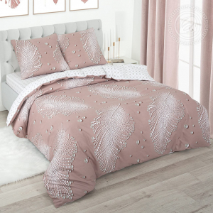 Постельное белье Ожерелье с простынью на резинке (поплин DE LUXE)