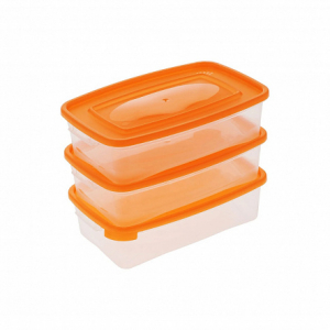 Набор контейнеров КАСКАД для СВЧ 3шт 0.7л