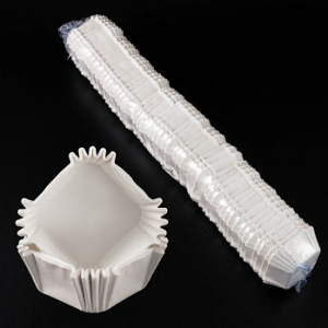 Капсулы для конфет белые квадрат 35*35 мм, h 22 мм, 1000 шт