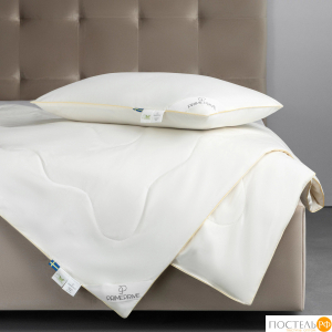 PRIME PRIVE MERINO экрю лайт Одеяло 172х205,1пр.,хл.BIODYNAMIC COTTON/меринос.шерсть, 200 г/м2