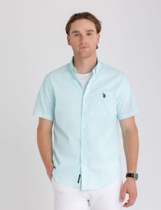 SHORT SLEEVE STRETCH POPLIN SHIRT