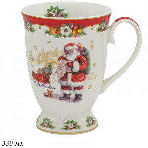 205-295 Кружка 330 мл   НОВЫЙ ГОД в под.уп.(х36)Фарфор