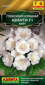 1347A Глоксиния Аванти F1 вайт 5 шт