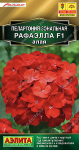 1555A Пеларгония Рафаэлла F1 алая 5 шт