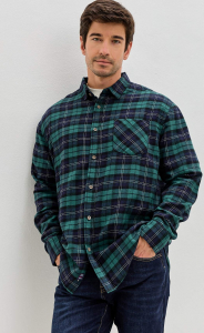 Рубашка F521-0460 green-blue