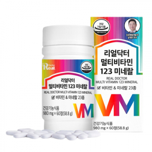 REAL DOCTOR MULTIVITAMIN 123 MINERAL (980mg * 60 tablets)  Комплекс витаминов и минералов (980мг * 60 таблеток)