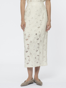 Юбка-карандаш с прозрачными фрагментами