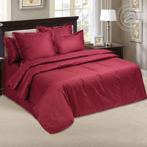 Постельное белье Бордо (страйп-сатин)