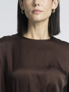 Платье из вискозы с атласным блеском