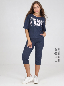 Ресен - костюм сине-розовый