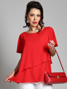 Блузка Все легко и просто, рэд