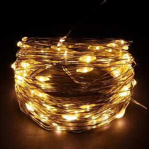 Гирлянда светодиодная роса 200 LED 20 м тёпло-белая