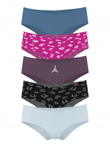 5-Pack No-Show Cheeky Panties