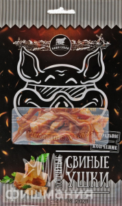 Ушки свиные варено копченые Холодец с хреном 90 г