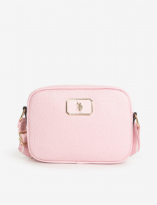 ENAMEL PLATE CLASSIC ZIP CROSSBODY BAG