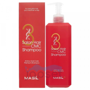 Masil 3 Salon Hair CMC Shampoo Восстанавливающий профессиональный шампунь с керамидами, 500 мл